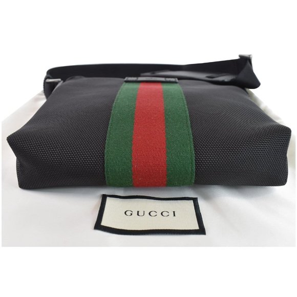 Gucci Techno Canvas Web Messenger Bag Black 631195 - Picture 9 of 12